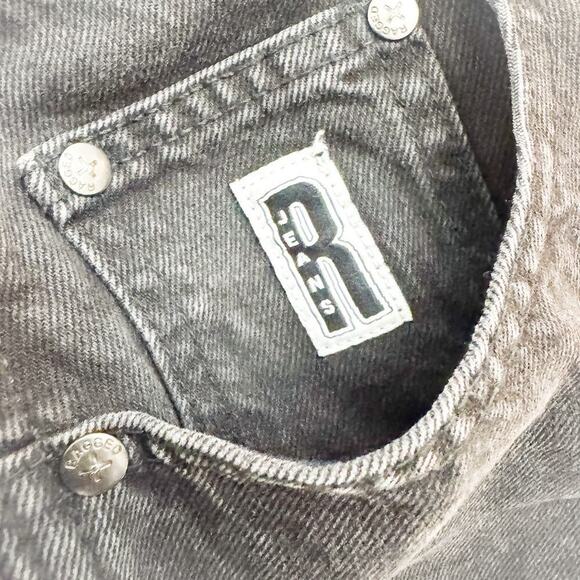 Ragged Priest Black Denim Jeans Carpenter Style Cargo Pants Size 26 - Picture 9 of 10